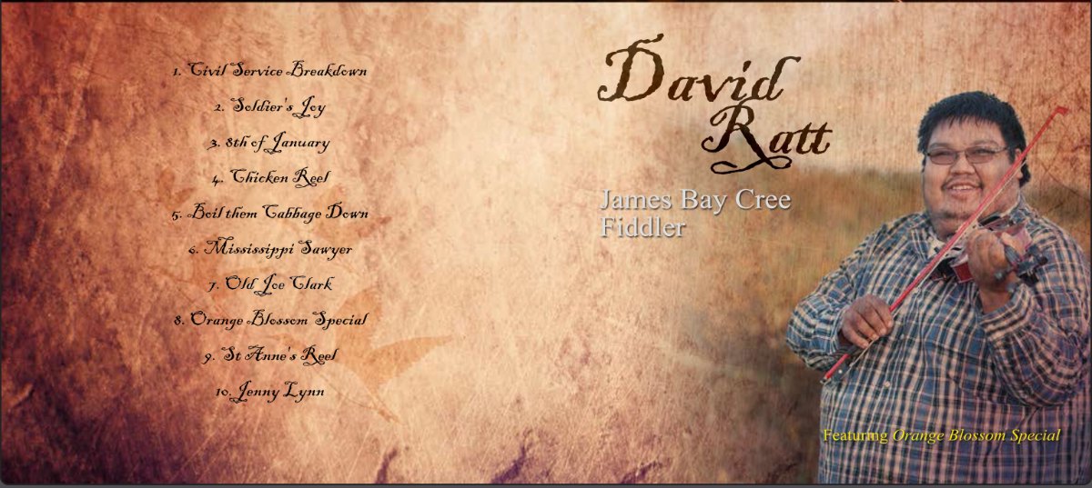 David Ratt CD — back cover with tracklist and portrait