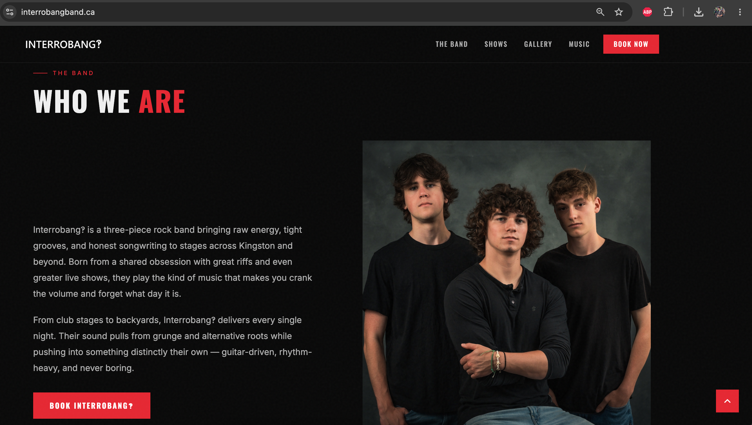 Interrobang? band website